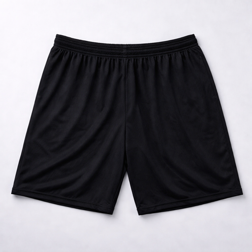 Men’s Black Graphic Athletic Shorts