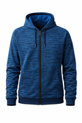 Men’s Heathered Blue Zip-Up Hoodie