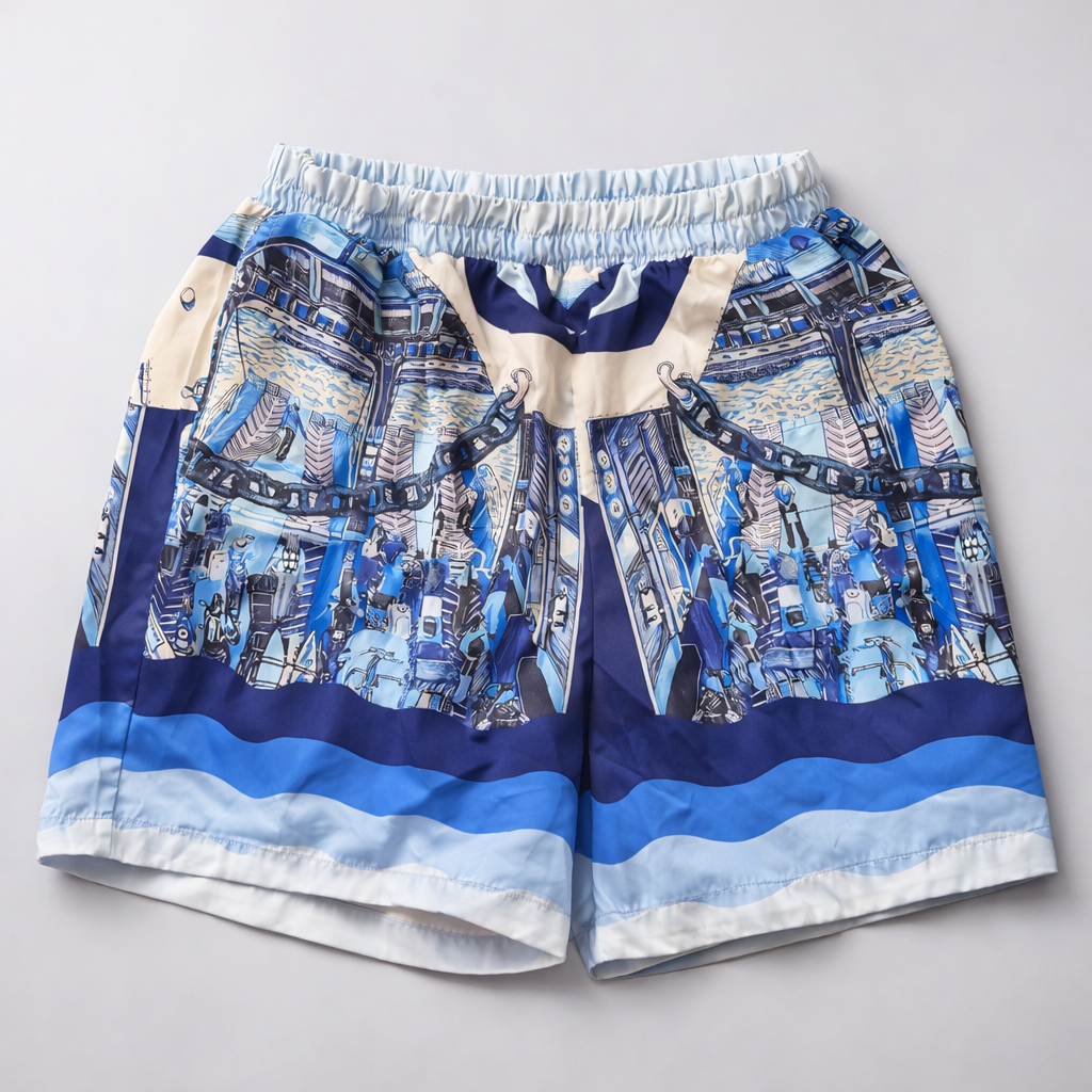 Men’s Ocean Blue Graphic Summer Set