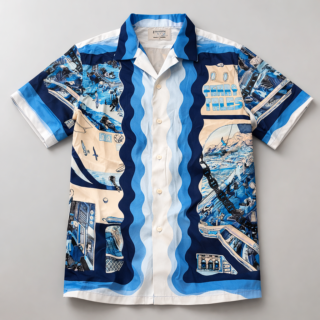 Men’s Ocean Blue Graphic Summer Set